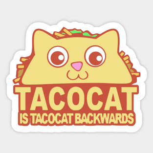 Tacocat Backwards Sticker